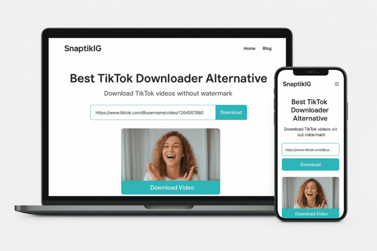Why SnaptikIG is the Best TikTok Downloader Alternative